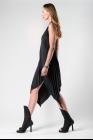 Theodora Bak Pleated Asymmetric Dress