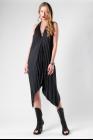 Theodora Bak Pleated Asymmetric Dress