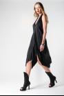 Theodora Bak Pleated Asymmetric Dress