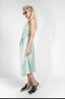 QUETSCHE Layered Silk Dress with Ribbed Jersey Back