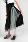 QUETSCHE Japanese Silk Organza Layered Skirt