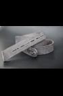 DEVOA 30mm Leather Belt with Morse Code Holes