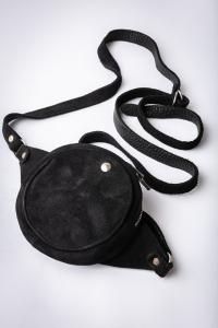 GUIDI CBR03 BLKT Soft Horse Reverse Leather Cross Body Bag