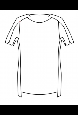 MA+ loose fit short sleeve mixed t-shirt