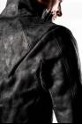 D.HYGEN Full Grain Horse Leather High-neck Jacket