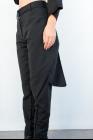 Moohong Back Vent Pleated Tapered Trousers