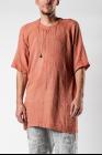 Mavranyma Elongated Woven Raglan Short Sleeve T-shirt