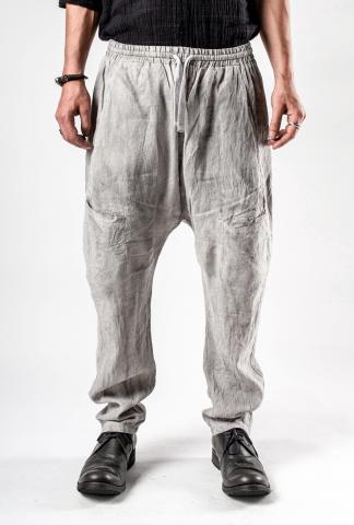 Mavranyma Unevenly Dyed Elasticated Low Crotch Trousers
