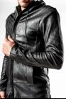 Giorgio Brato Thin Reversed Leather Hooded Jacket