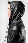 Giorgio Brato Thin Reversed Leather Hooded Jacket