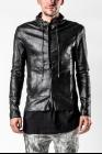 Giorgio Brato Thin Reversed Leather Hooded Jacket