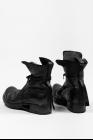 Boris Bidjan Saberi BOOT2 Black Full Grain Horse Leather Combat Boots