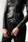 Giorgio Brato Asymmetric Soft Reversed Calf Leather Riders Jacket