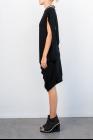 Moohong Asymmetric Draped Short Dress
