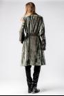 Ann Demeulemeester Iridescent Velvet Shawl Collar Coat with Belt