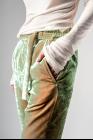 Ann Demeulemeester Iridescent Velvet Cropped Trousers