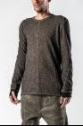 D.HYGEN Uneven Knitted Jersey Cold Dyed Sweater