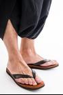 Dimissianos & Miller Rubber Wedge Leather Sandals