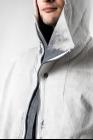 Boris Bidjan Saberi ZIPPER 22.2 Punk Grey Partially Ribbed Hooded Jacket