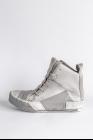 Boris Bidjan Saberi BAMBA1 Light Grey High Top Leather Sneakers