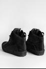 Boris Bidjan Saberi BAMBA1 Black High Top Leather Sneakers