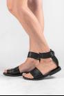 Dimissianos & Miller Daktylo Leather Sandals with Ankle Strap
