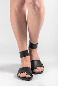 Dimissianos & Miller Daktylo Leather Sandals with Ankle Strap