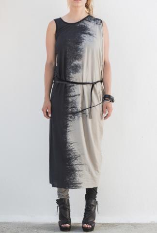 Barbara Bologna Dyed One-piece Leather Belt Dress