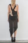 Alessandra Marchi Knitted Cross-back Asymmetric Dress
