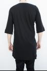 JULIUS_7 577CUM19 Elongated Side Slit Short Sleeve T-shirt