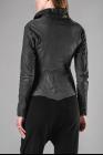 MUT Side Zip high Collar Leather Jacket