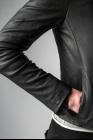 MUT High Collar Asymmetric Leather Jacket