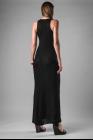 Alessandra Marchi Silk Hand Embroidered Applique Long Dress