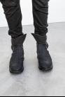 JULIUS_7 Nubuck Cow Leather Slash-Zipped MA-1 Pocket Engineer boots