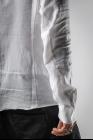 Individual Sentiments Curved Hem Anatomical Linen Shirt