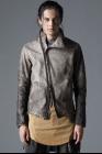 D.Hygen Cold Dyed Horse Leather High Neck Jacket