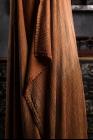 Atelier Septem Textured Silk Rust Dress with Belt