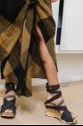 Alessandra Marchi Front Draped Skirt