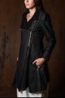 Lurdes Bergada Resin leather coat