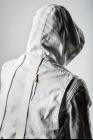 Boris Bidjan Saberi PARKA COAT 2.1 Punk Grey Modular Long Hooded Coat
