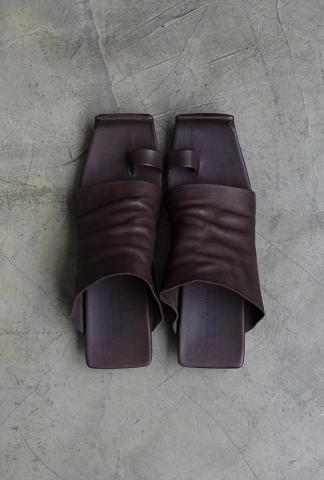 UMA WANG Square Leather Sandals