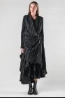 Marc Le Bihan Pleated Draped Closure Sleeveless Asymmetric Jacket