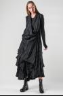 Marc Le Bihan Pleated Draped Closure Sleeveless Asymmetric Jacket