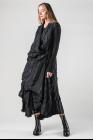 Marc Le Bihan Pleated Draped Closure Sleeveless Asymmetric Jacket