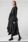 Marc Le Bihan Pleated Draped Closure Sleeveless Asymmetric Jacket