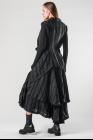 Marc Le Bihan Pleated Draped Closure Sleeveless Asymmetric Jacket