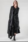 Marc Le Bihan Pleated Draped Closure Sleeveless Asymmetric Jacket