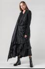 Marc Le Bihan Pleated Draped Closure Sleeveless Asymmetric Jacket