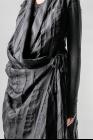 Marc Le Bihan Pleated Draped Closure Sleeveless Asymmetric Jacket