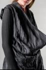 Marc Le Bihan Pleated Draped Closure Sleeveless Asymmetric Jacket